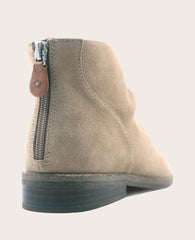 GENTLE SOULS - Emma Suede Zip Bootie Mushroom