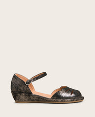GENTLE SOULS - Lily Moon Ankle Strap Sandal Graphite