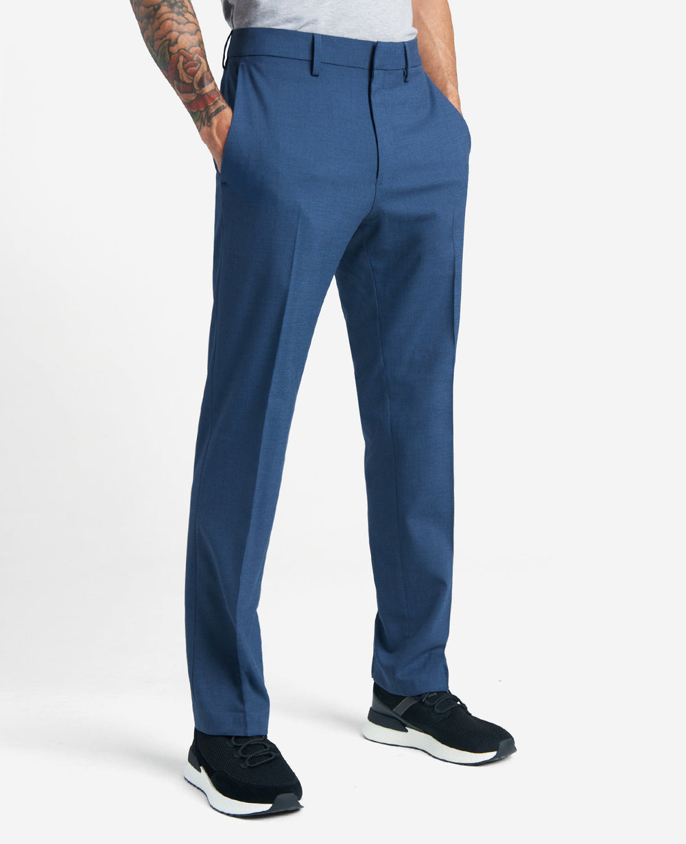 Slim-Fit Stretch Twill Dress Pant Chambray