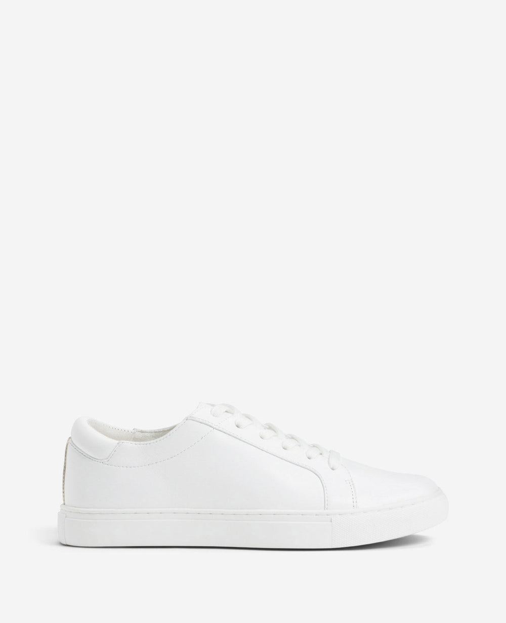 Women's Leather Kam Sneaker White