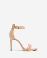 Brooke Ankle Strap Heeled Sandal Buff
