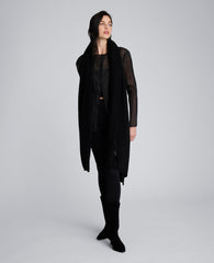 Site Exclusive! Pure Cashmere Multi-Wear Wrap Black
