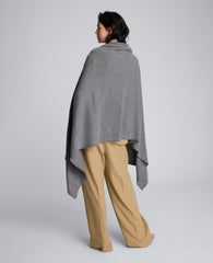 Site Exclusive! Pure Cashmere Multi-Wear Wrap Dark Grey