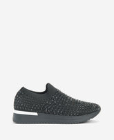 REACTION- The Cameron Jewel Jogger Slip-On Sneaker Black
