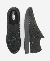 REACTION- The Cameron Jewel Jogger Slip-On Sneaker Black