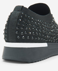REACTION- The Cameron Jewel Jogger Slip-On Sneaker Black