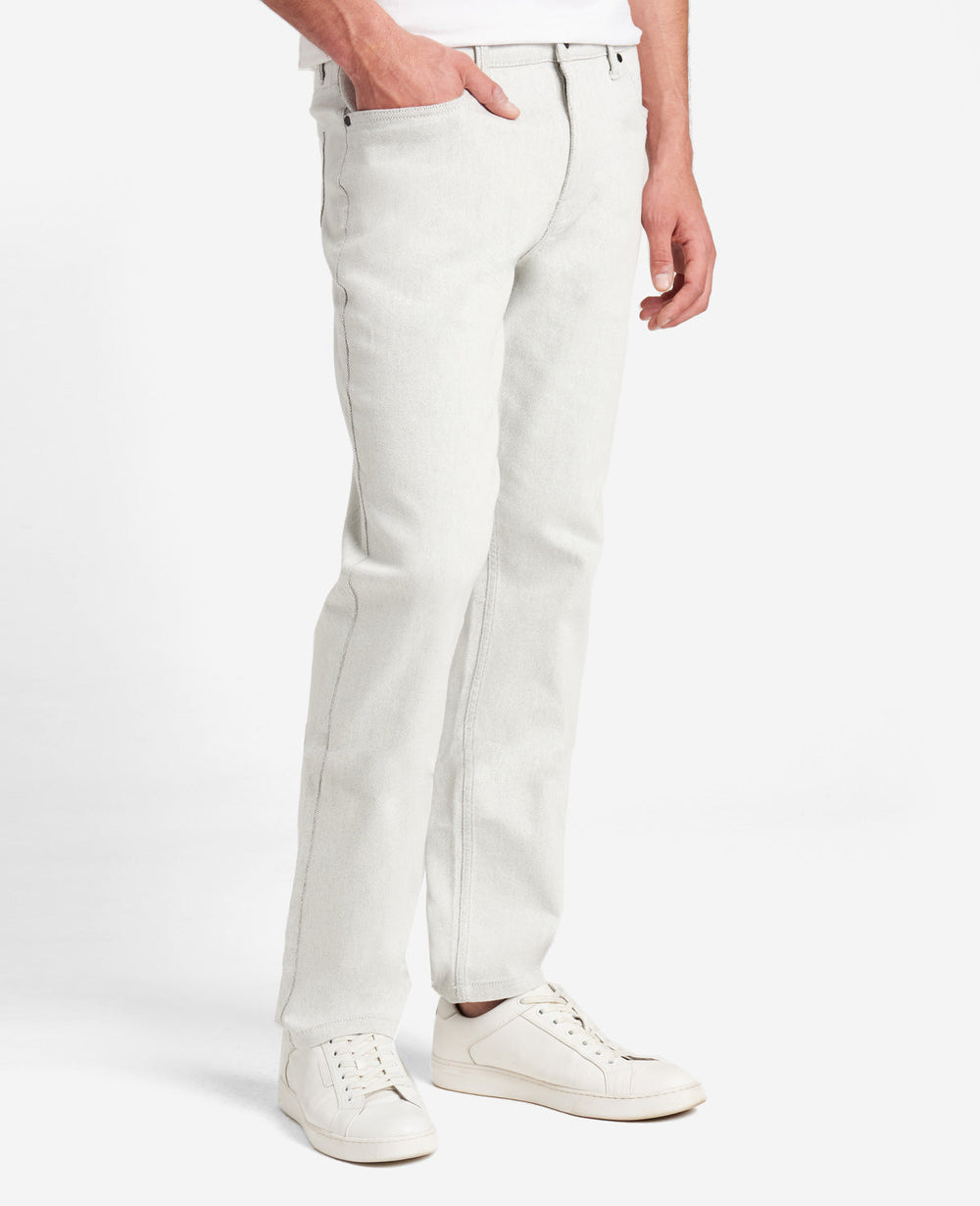 Slim-Fit Stretch Denim Jean Moore - Cream