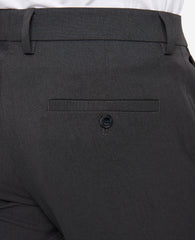 Modern-Fit Micro Check Stretch Trouser Charcoal
