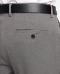 Modern-Fit Micro Check Stretch Trouser Medium Grey