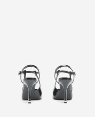 Romi Patent Slingback Heel Black