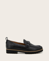 GENTLE SOULS - Eugene Leather Lug Bit Loafer Black