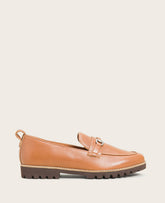 GENTLE SOULS - Eugene Leather Lug Bit Loafer Cognac