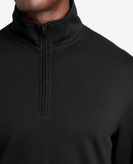 Kenneth Cole Sport Quarter-Zip Knit Pullover Black