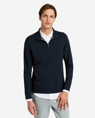 Kenneth Cole Sport Quarter-Zip Knit Pullover Navy