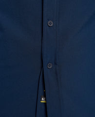 Long Sleeve Button Down Sport Shirt Navy
