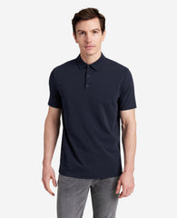 Performance Button Polo Navy