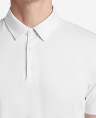 Performance Button Polo White