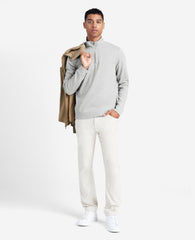 Kenneth Cole Sport Quarter-Zip Knit Pullover Heather/Grey