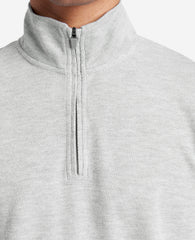 Kenneth Cole Sport Quarter-Zip Knit Pullover Heather/Grey