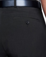 Stretch Mini Grid Slim-Fit TECHNI-COLE Dress Pant Black