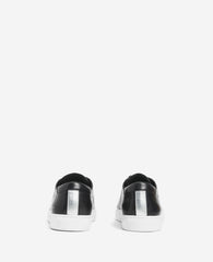 Site Exclusive! Men's Kam Leather Sneaker with Logo Black