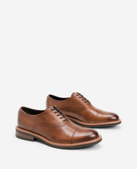 REACTION - Klay Cap Toe Oxford with Flex Cognac