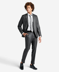 Slim Fit Sustainable Stretch Collar Solid Dress Shirt with TEK FIT Anchor
