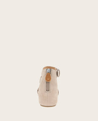 GENTLE SOULS - Gwen Nubuck Wedge Sandal Mushroom Nubuck