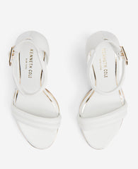 Brooke Bridal Ankle Strap Heeled Sandal Ivory