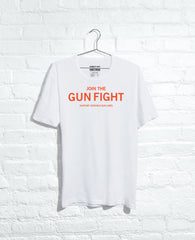 Site Exclusive! Join The Gun Fight T-Shirt White