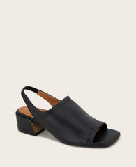 GENTLE SOULS - Penny Block Heel Slingback Sandal Black