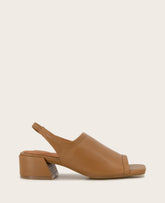GENTLE SOULS - Penny Block Heel Slingback Sandal Camel