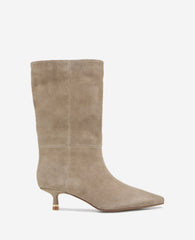 Meryl Suede Bootie Taupe Suede