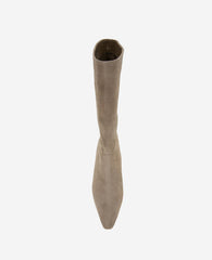 Meryl Suede Bootie Taupe Suede