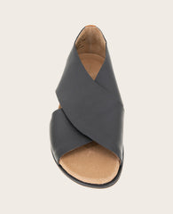 GENTLE SOULS - Laniey X-Band Leather Sandal Black