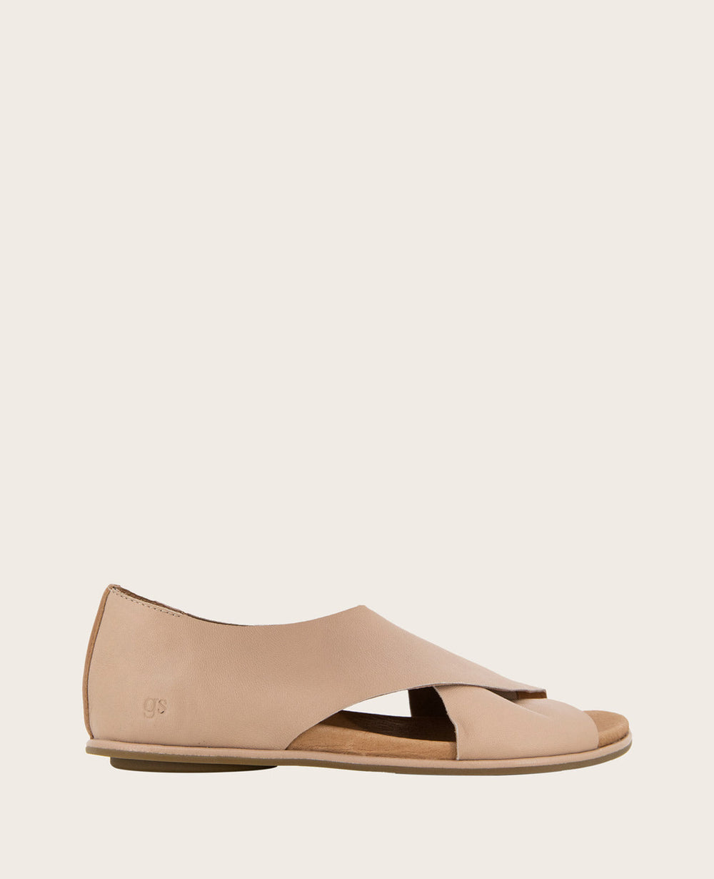 GENTLE SOULS - Laniey X-Band Leather Sandal Chai