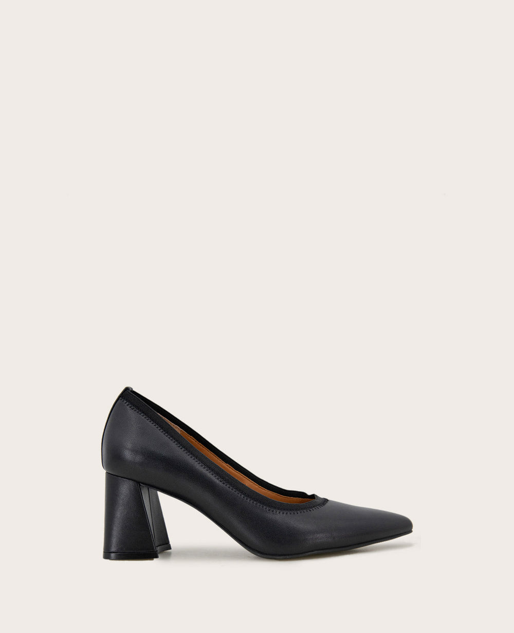 GENTLE SOULS - Dionne Leather Heel Black