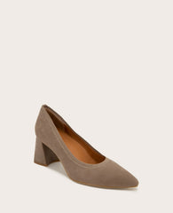 GENTLE SOULS - Dionne Suede Heel Mushroom