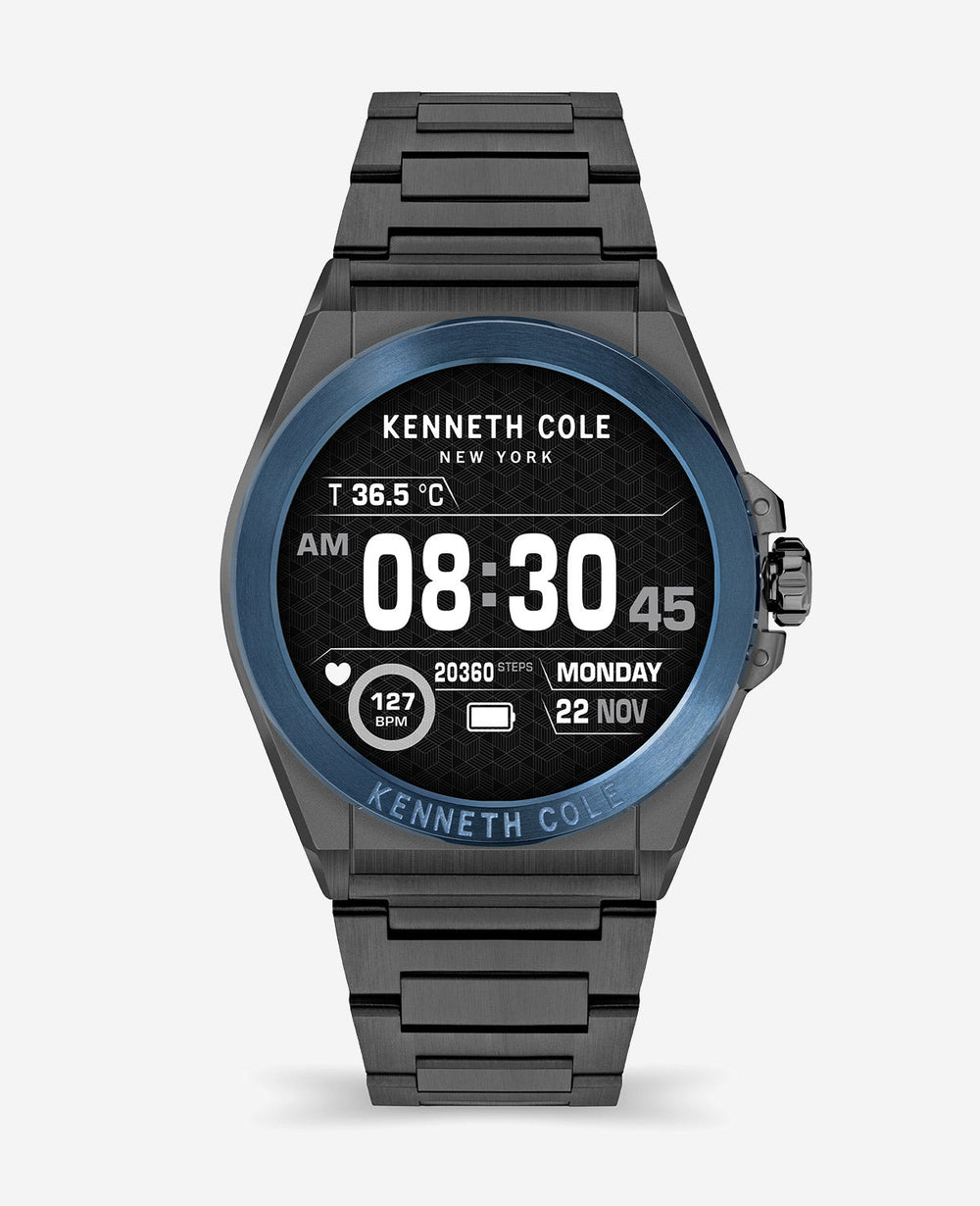 The Wellness Smartwatch 2.0 with Gunmetal Stainless Steel Bracelet Gunmetal