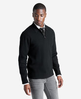 Long Sleeve Polo Sweater Black