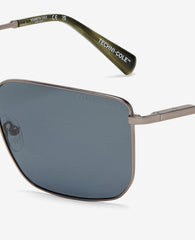 Square Titanium Sunglasses Gunmetal