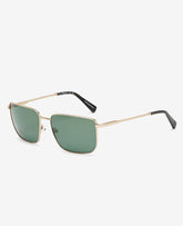 Square Titanium Sunglasses Gold