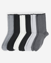Ribbed Crew Socks 6-Pack Basic