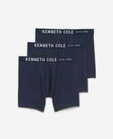 Cotton Modal Stretch Boxer Brief 3-Pack Navy/Navy/Black