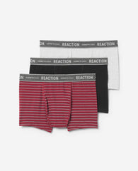 Stretch Boxer Briefs 3-Pack Blk/Cabernet/Heather Charcoal