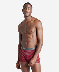 Stretch Boxer Briefs 3-Pack Blk/Cabernet/Heather Charcoal