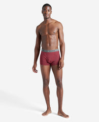 Stretch Boxer Briefs 3-Pack Blk/Cabernet/Heather Charcoal