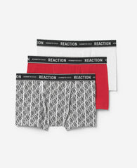 Stretch Boxer Briefs 3-Pack Red/Heather Grey/Heather Light Grey