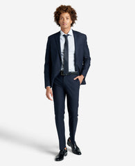 Slim-Fit Button-Down Stretch Dress Shirt with TEK FIT Powder Blue