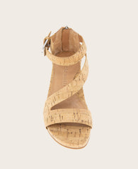 GENTLE SOULS - Gwen Cork Wedge Sandal Natural